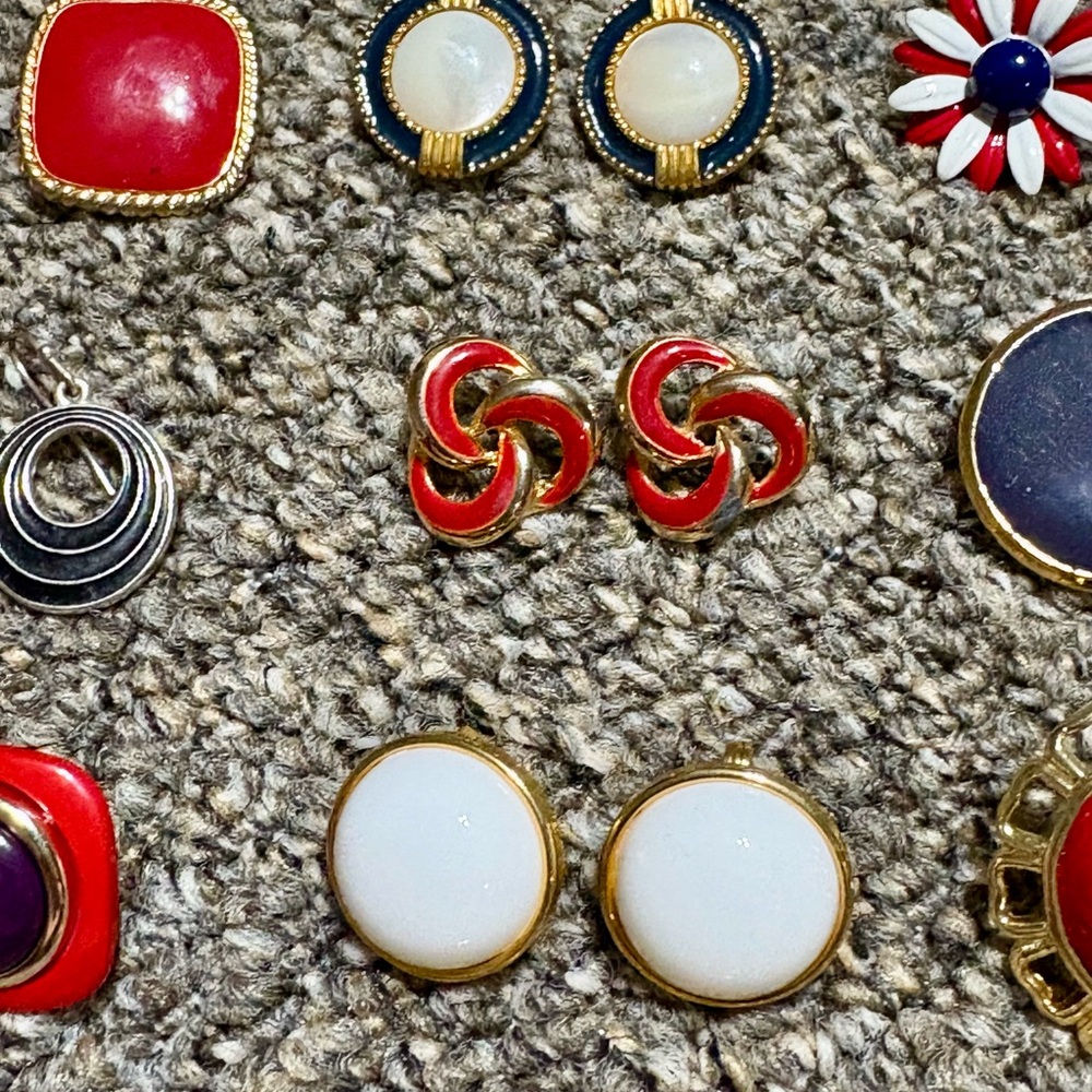 Awesome Vintage Lot!! ‘Nautical’ Red, White Blue Theme - Picture 12 of 13